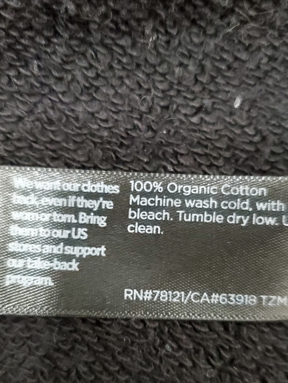Eileen Fisher Organic Cotton French Terry Hooded Top, Size Medium,  NWOT - Picture 10 of 11